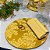 Kit Sousplat Completo Mesa Posta Dourado Jacquard com Guardanapos e Pg - Imagem 7