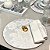Kit Sousplat Completo Mesa Posta Branco Off white Jacquard com Guardanapos e Pg - Imagem 4