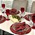 Kit Sousplat Completo Mesa Posta Vinho Jacquard com Guardanapos e Pg - Imagem 2
