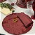 Kit Sousplat Completo Mesa Posta Vinho Jacquard com Guardanapos e Pg - Imagem 4
