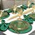 Kit Sousplat Completo Mesa Posta Verde Esmeralda Escuro Jacquard com Guardanapos e Pg - Imagem 2