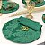 Kit Sousplat Completo Mesa Posta Verde Esmeralda Escuro Jacquard com Guardanapos e Pg - Imagem 5