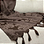 Manta Xale de Sofá e Cama Decorativa Jacquard Medalhão Marrom - Imagem 4