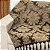 Manta Xale de Sofá e Cama Decorativa Jacquard Medalhão Marrom - Imagem 7