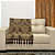 Manta Xale de Sofá e Cama Decorativa Jacquard Medalhão Marrom - Imagem 11