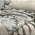 Manta Xale de Sofá e Cama Decorativa Jacquard Medalhão Cinza - Imagem 5