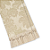 Manta Xale de Sofá e Cama Decorativa Jacquard Medalhão Bege - Imagem 1