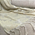 Manta Xale de Sofá e Cama Decorativa Jacquard Medalhão Bege - Imagem 4