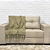 Manta Xale de Sofá e Cama Decorativa Jacquard Medalhão Bege - Imagem 9