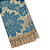 Manta Xale de Sofá e Cama Decorativa Jacquard Medalhão Azul - Imagem 14