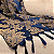 Manta Xale de Sofá e Cama Decorativa Jacquard Medalhão Azul - Imagem 7