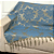 Manta Xale de Sofá e Cama Decorativa Jacquard Medalhão Azul - Imagem 10
