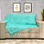 Manta Xale de Sofá e Cama Decorativa Jacquard Medalhão Azul - Imagem 4