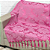 Manta Xale de Sofá e Cama Decorativa Jacquard Medalhão Rosê Rosa - Imagem 9
