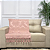 Manta Xale de Sofá e Cama Decorativa Jacquard Medalhão Rosê Rosa - Imagem 11