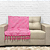 Manta Xale de Sofá e Cama Decorativa Jacquard Medalhão Rosê Rosa - Imagem 12