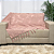 Manta Xale de Sofá e Cama Decorativa Jacquard Medalhão Rosê Rosa - Imagem 2