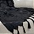 Manta Xale de Sofá e Cama Decorativa Jacquard Medalhão Preto - Imagem 5