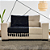 Manta Xale de Sofá e Cama Decorativa Jacquard Medalhão Preto - Imagem 3
