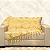 Manta Xale de Sofá e Cama Decorativa Jacquard Medalhão Dourado - Imagem 5
