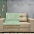 Manta Xale de Sofá e Cama Decorativa Jacquard Medalhão Verde - Imagem 6