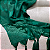 Manta Xale de Sofá e Cama Decorativa Jacquard Medalhão Verde - Imagem 7