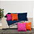 Kit Manta Xale de Sofá Decorativa Azul com 2 Capas de almofadas Colors - Imagem 2