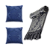 Kit Manta Xale de Sofá Decorativa Cinza com 2 Capas de almofadas Colors - Imagem 1
