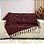 Manta Xale de Sofá e Cama Decorativa Jacquard Medalhão Vinho - Imagem 3