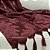 Manta Xale de Sofá e Cama Decorativa Jacquard Medalhão Vinho - Imagem 5
