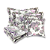 Jogo de Peseira Xale para Cama Floral com 2 Capas de Almofada e 2 Porta Travesseiros - Imagem 18