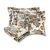 Jogo de Peseira Xale para Cama Floral com 2 Capas de Almofada e 2 Porta Travesseiros - Imagem 20