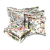 Jogo de Peseira Xale para Cama Floral com 2 Capas de Almofada e 2 Porta Travesseiros - Imagem 16