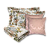 Jogo de Peseira Xale para Cama Floral com 2 Capas de Almofada e 2 Porta Travesseiros - Imagem 19