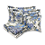Jogo de Peseira Xale para Cama Floral com 2 Capas de Almofada e 2 Porta Travesseiros - Imagem 12