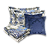 Jogo de Peseira Xale para Cama Floral com 2 Capas de Almofada e 2 Porta Travesseiros - Imagem 1