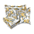 Jogo de Peseira Xale para Cama Floral com 2 Capas de Almofada e 2 Porta Travesseiros - Imagem 14