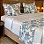 Jogo de Peseira Xale para Cama Floral com 2 Capas de Almofada e 2 Porta Travesseiros - Imagem 3