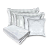 Jogo de Peseira Xale para Cama Jacquard com 2 Capas de Almofada e 2 Porta Travesseiros - Imagem 9
