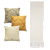 Kit Manta Xale de Sofá e Cama Cru Lisa com 3 Capas de almofadas Colors Feng Shui - Imagem 13