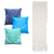 Kit Manta Xale de Sofá e Cama Cru Lisa com 3 Capas de almofadas Colors Feng Shui - Imagem 14
