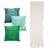 Kit Manta Xale de Sofá e Cama Cru Lisa com 3 Capas de almofadas Colors Feng Shui - Imagem 12
