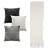 Kit Manta Xale de Sofá e Cama Cru Lisa com 3 Capas de almofadas Colors Feng Shui - Imagem 11