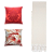 Kit Manta Xale de Sofá Decorativa Cru Liso com 2 Capas de almofadas Estampadas - Imagem 19