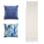 Kit Manta Xale de Sofá Decorativa Cru Liso com 2 Capas de almofadas Estampadas - Imagem 18