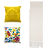 Kit Manta Xale de Sofá Decorativa Cru Liso com 2 Capas de almofadas Estampadas - Imagem 16
