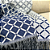 Manta Xale de Sofá e Cama Decorativa Rústica Franja Lisa Azul Marinho 1,40 x 1,70 - Imagem 9