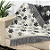 Manta Xale de Sofá e Cama Decorativa Rústica Franja Lisa Preto e Branco 1,40 x 1,70 - Imagem 4