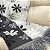 Manta Xale de Sofá e Cama Decorativa Rústica Franja Lisa Preto e Branco 1,40 x 1,70 - Imagem 8