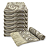 Manta Xale de Sofá e Cama Decorativa Rústica Franja Lisa Cinza e Off white 1,40 x 1,70 - Imagem 11